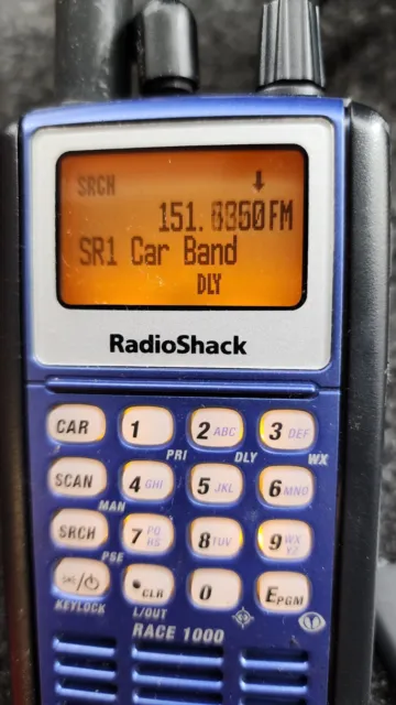 Radio Shack Race 1000 Racing Scanner NOAA 20-137 PRO-137 + race headphones