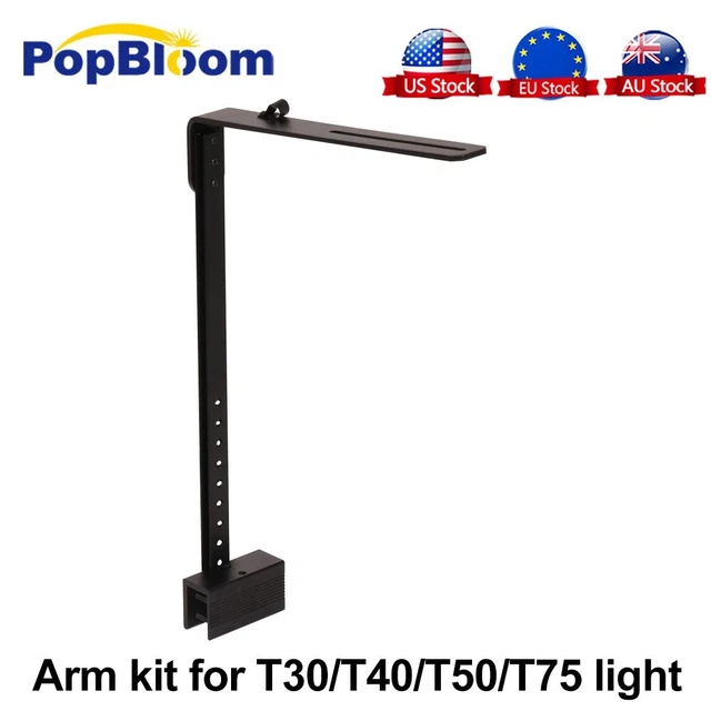 PopBloom Arm Mounting On Tank Bracket For Saltwater Marine Led Aquarium Light