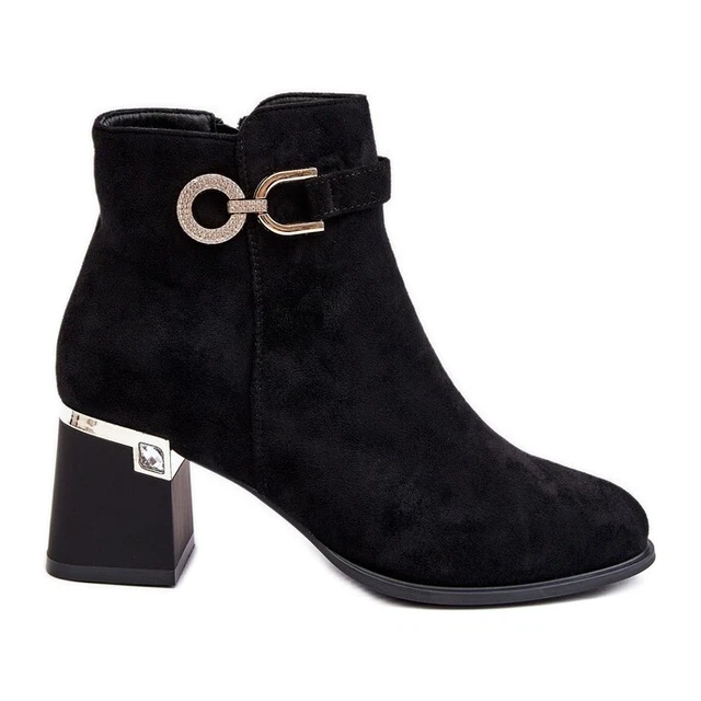 Bottes en daim à la mode pour femmes noires Nola le noir