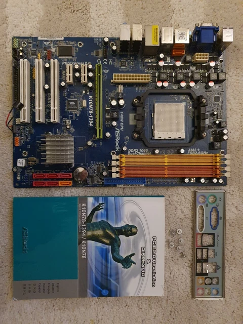 ASROCK K10N78-1394 MOTHERBOARD DDR2 AM2+ £15.99 - PicClick UK