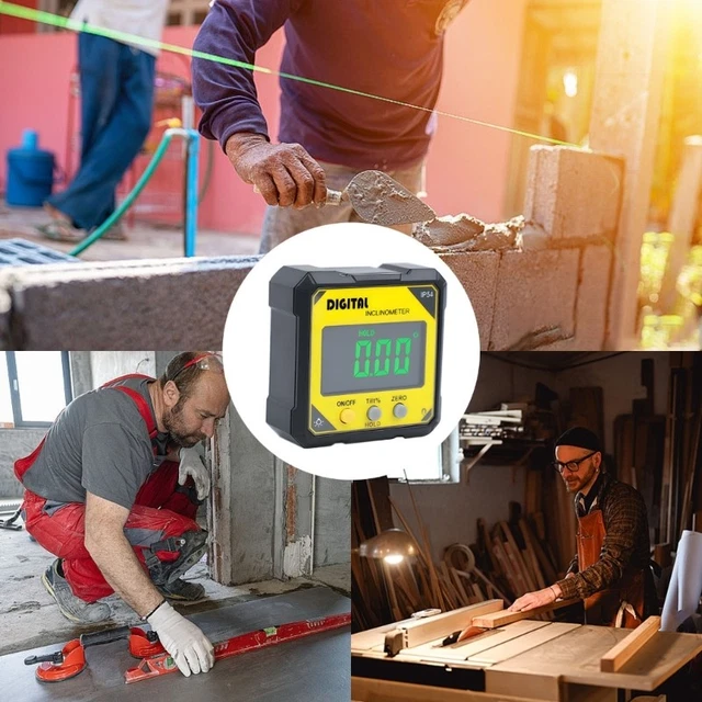 ANGLES GAUGES PROTRACTOR Inclinometer Level Angles Meter Digital Gauges ...