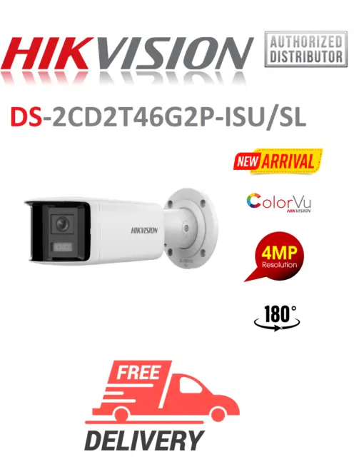 Hikvision DS-2CD2T46G2P-ISU/SL(C) 4MP Accusence Bullet Dome Network...
