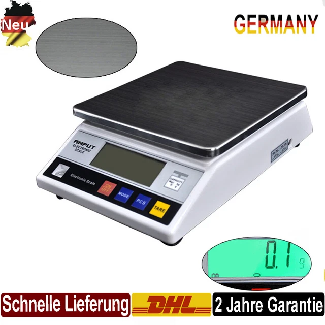 Bilancia digitale bilancia di precisione tavolo bilancia dorata bilancia fine bilancia da laboratorio 7500 g/0,1 g