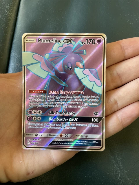 Carte Pokémon Plumeline GX 217/236 FR neuve