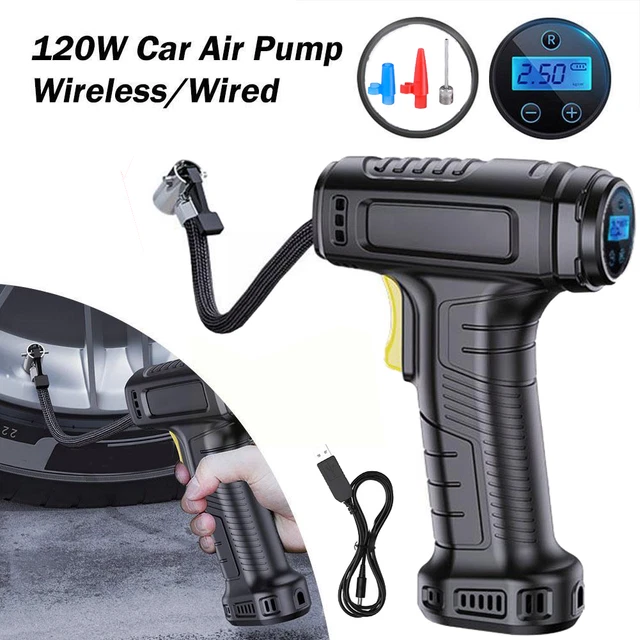 DIGITAL TYRE INFLATOR Cordless Handheld Air Compressor Pump ToolTronix £29.99 - UK