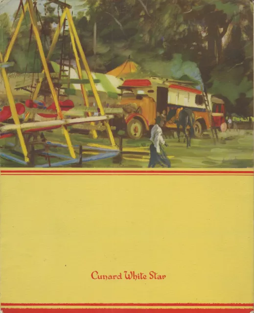 Cunard The Fair opening Menu Luncheon on-board Mauretania 26.12.1948, 8.5 x 10.5