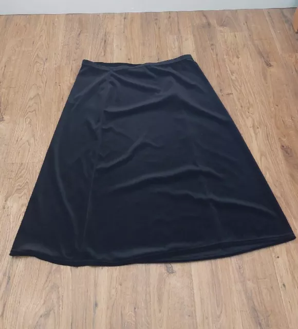 Bon marche Long Black  maxi Velvet Skirt Size 24 plus size gothic