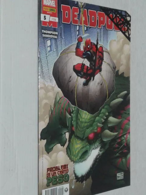 DEADPOOL- N° 5-(serie regolare-n° 156)- DI: THOMPSON- SPILLATO- MARVEL PANINI...