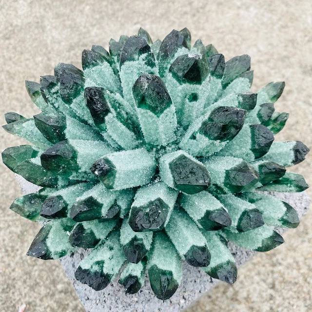 6.6lb New Find Green Phantom Quartz Crystal Cluster Mineral Specimen Healing