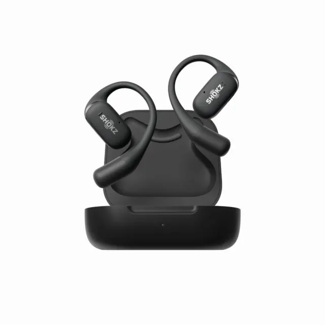 Shokz OpenFit schwarz In-Ear Kopfhörer Headset-Funktion Bluetooth Schnellladung