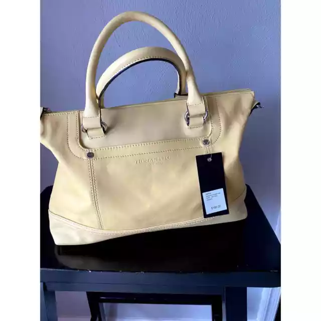 NWT Tignanello Smooth Operator Convertible Satchel Canary Yellow