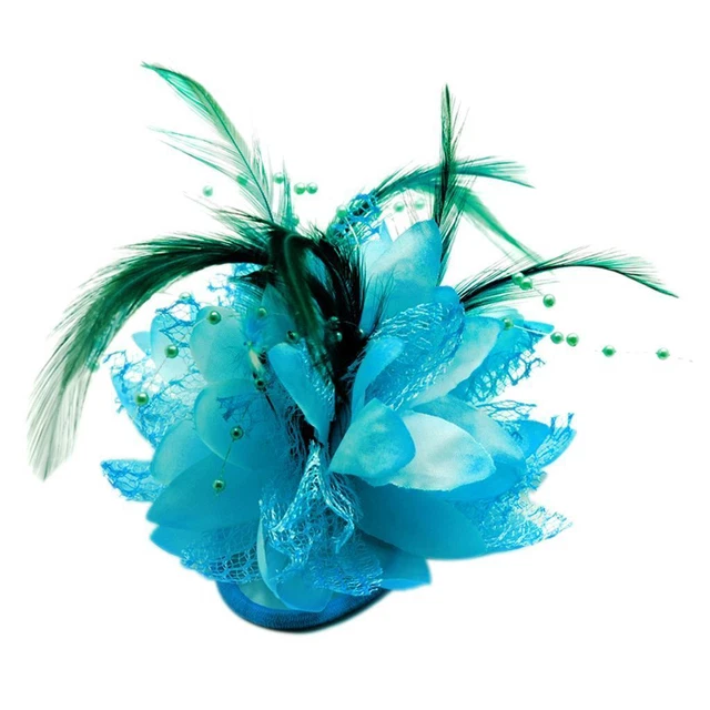 Femmes Mode Cheveux Accessoire De  De Mariage Plume Perle Fleurs Cheveux