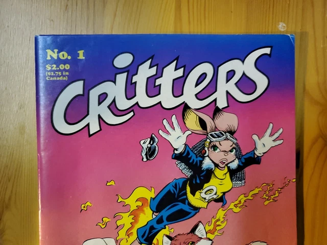 CRITTERS #1 Stan Sakai | Early Usagi Yojimbo | 1986 Fantagraphics | See Photos! 2