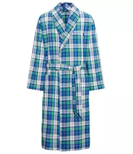 Polo Ralph Lauren Conley Plaid Woven Robe Men's SZ S/M