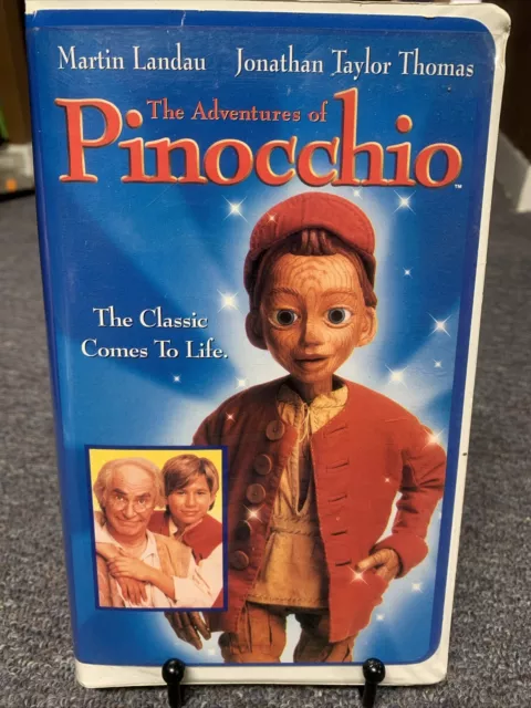 The Adventures of Pinocchio (VHS, Clamshell) With Limited Edition Action Art