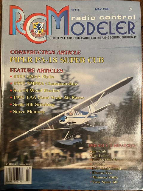 Rc Model Magazine RCM RADIO CONTROL Modeler Magazine May 1998 £3.17 - PicClick UK