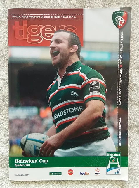 Programme Rugby Finale Coupe D'Europe 2007 : Leicester V Wasps - Heineken Cup