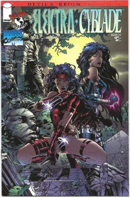Elektra / Cyblade #1 (1997) Vintage Comic Devil's Reign Chapt. 7/8