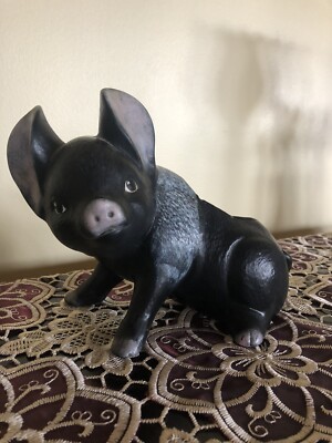 Vintage Ceramic Pig Decor Figurine Ceramics Planter Container 6