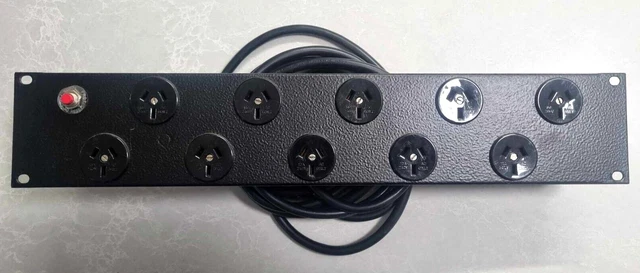 Hallum Rack HALLAM AUS 2U Rack Mount Server Power Board Rail 10 Way 10A GPO PDU $33 ...