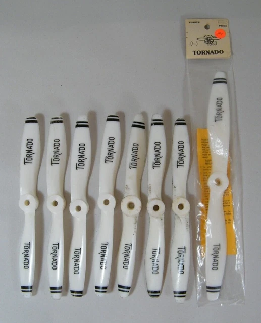 (7) Tornado Plastic Rc Airplane Propellers 8-6T & 10-6 (7) Tornado Plastic Rc Airplane Propellers 8-6T & 10-6