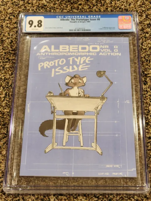 Albedo Prototype # 0 CGC 9.8 White (Thoughts & Images, 1985) Scarce 3rd Print