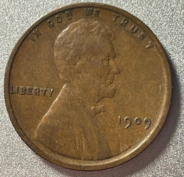 Lincoln Head Wheat Cent, 1909 VDB