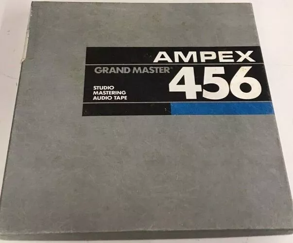 Vintage AMPEX 456 Grand Master Studio Audio Tape 10.5" Reel With Original Box