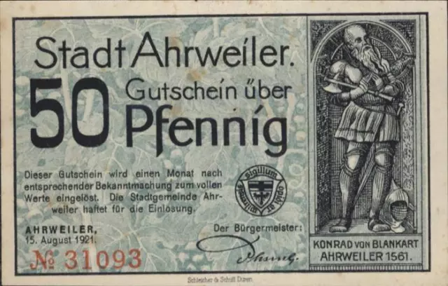 40939060 Ahrweiler Ahr Ahrweiler Notgeld * Ahrweiler