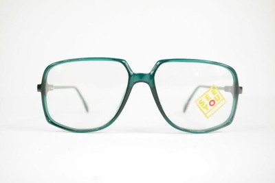 Vintage COMET 216 56 16 140 TRASPARENTE-VERDE OVALE Occhiali Montatura NOS 