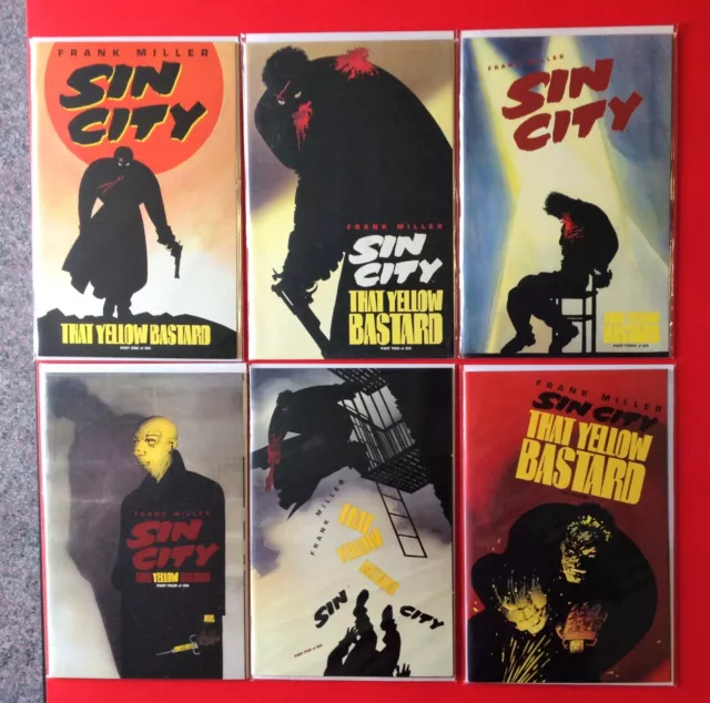 Sin City: That Yellow Bastard #1 to #6 Set Frank Miller High Grade Dark Horse 2