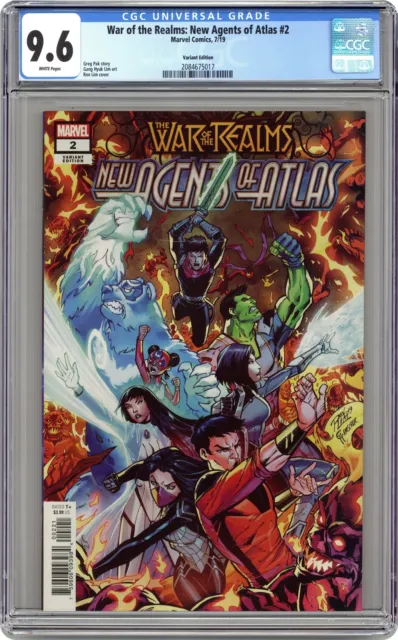 War of the Realms New Agents of Atlas #2B Lim 1:25 Variant CGC 9.6 2019