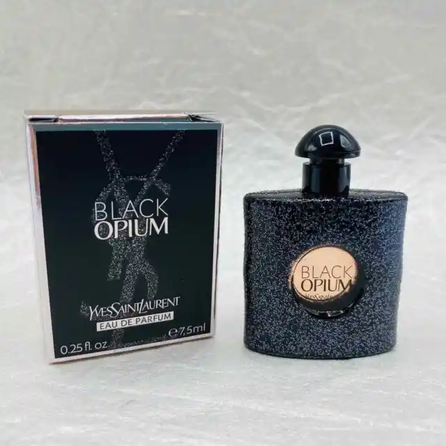 YSL Yves Saint Laurent Black Opium Eau de Parfum EDP .25oz/7.5mL Travel Mini NIB