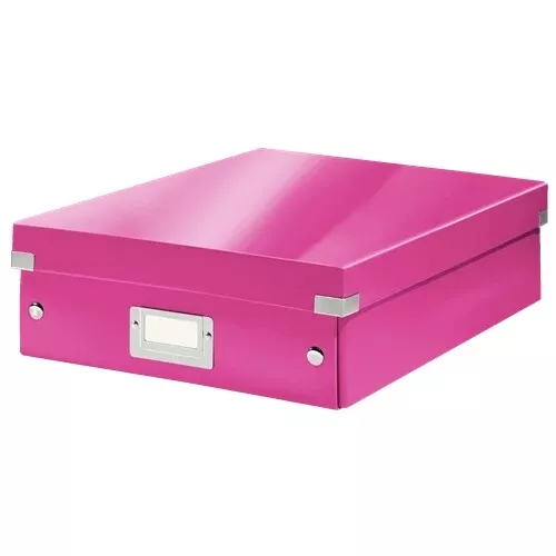 Leitz Click & Store WOW Medium Organiser Box Pink 60580023