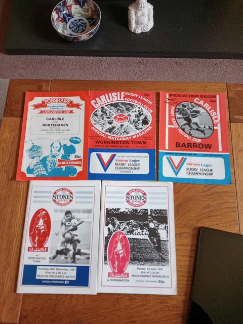 5 - CARLISLE Rugby League PROGRAMS