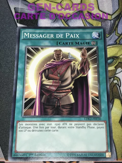 OCCASION Carte Yu Gi Oh MESSAGER DE PAIX LDK2-FRY30 1ère édition