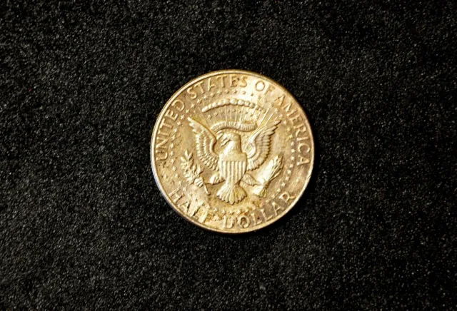 Moneta mezzo dollaro Stati Uniti 1964 argento con portachiavi smontabile