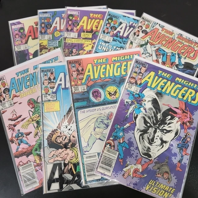 The Mighty Avengers 242 243 246 247 248 251-254 Lot of 9 Marvel Comic Books