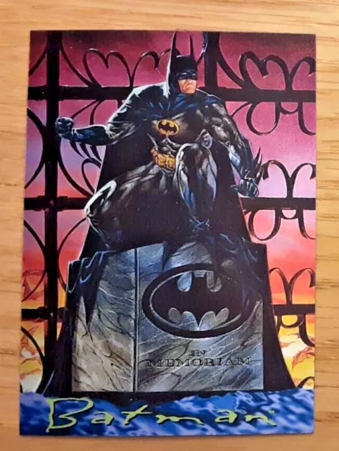 1995 Skybox Batman Master Series Chromium Chase card BATMAN 1 of 2