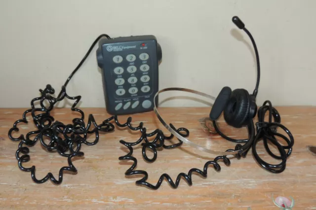 VINTAGE 1990's BELL EQUIPMENT SONECOR TELEPHONE HEADSET BELT CLIP NUMBER PAD