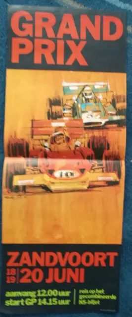 1971 Gp F1 Grand Prix Zandvoort Formule 1 Affiche Affiches Manifesto