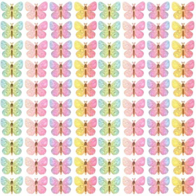 160 pcs Flatback Butterfly Resin Butterfly Charms Flatback Butterfly Decors