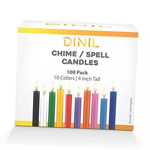 Spell & Chime Candles – Premium Mini Taper Candles for 10 Assorted Colors