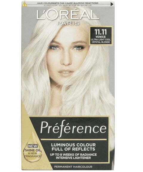 Color11 LOREAL PARIS PREFERENCE Infinia Permanent Color 11.11 Ultra Light £13. ...