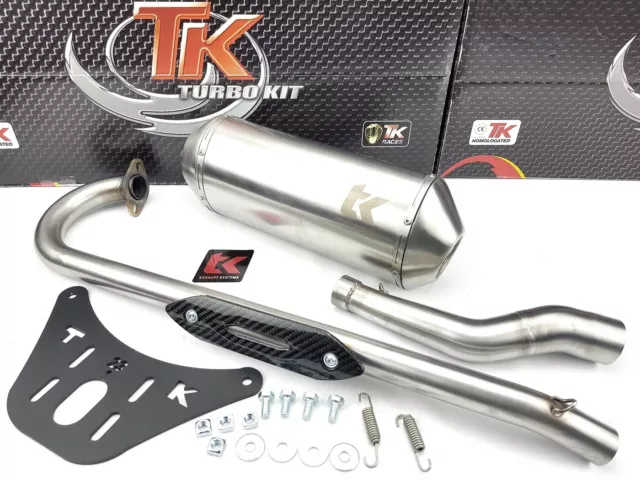 Edelstahl Turbo Kit Quad ATV Sport Auspuff Kymco MXU KXR Maxxer 250 300 Arctic