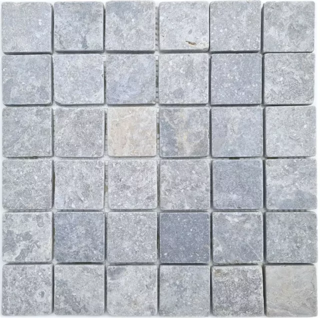 Mármol Mosaico Azulejos Gris Claro Antracita Cocina Pared Ducha Suelo de la