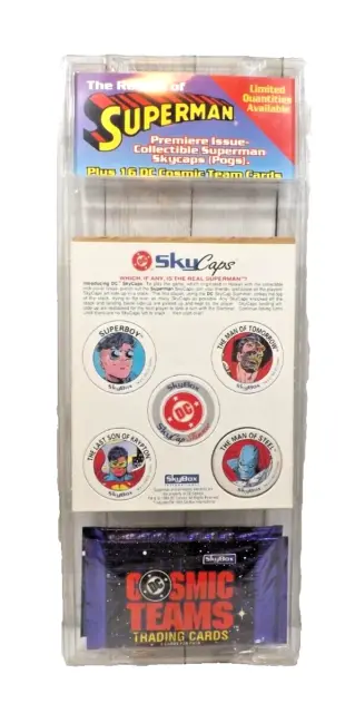Return Of Superman Skycaps Pogs Cosmic Teams Trading Cards Skybox DC  1993
