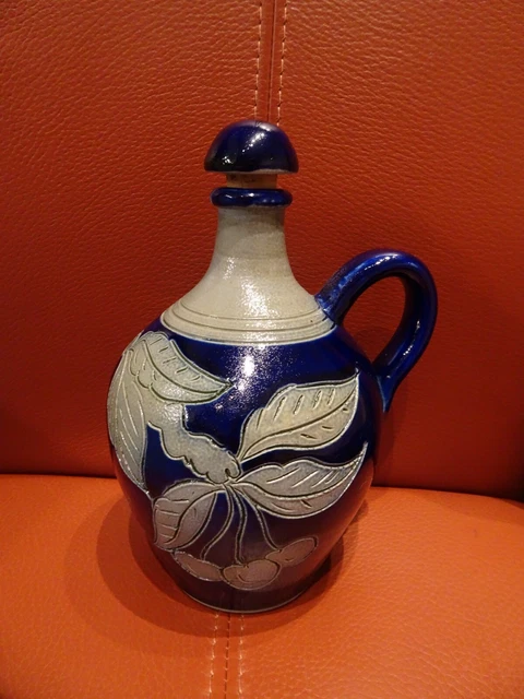 Carafe/cruche/pichet en grès d'Alsace/Betschdorf/Krumeich H.