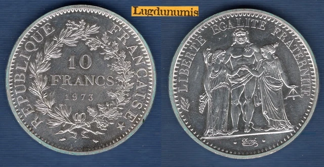 10 Francs Hercule 1973 SPL FDC 79000 Exemplaires - Vème République, 1959 -