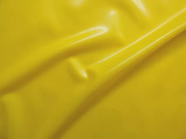 Latex Rubber, 0.45mm Thick, 92cm Wide, Semi Transparent Yellow